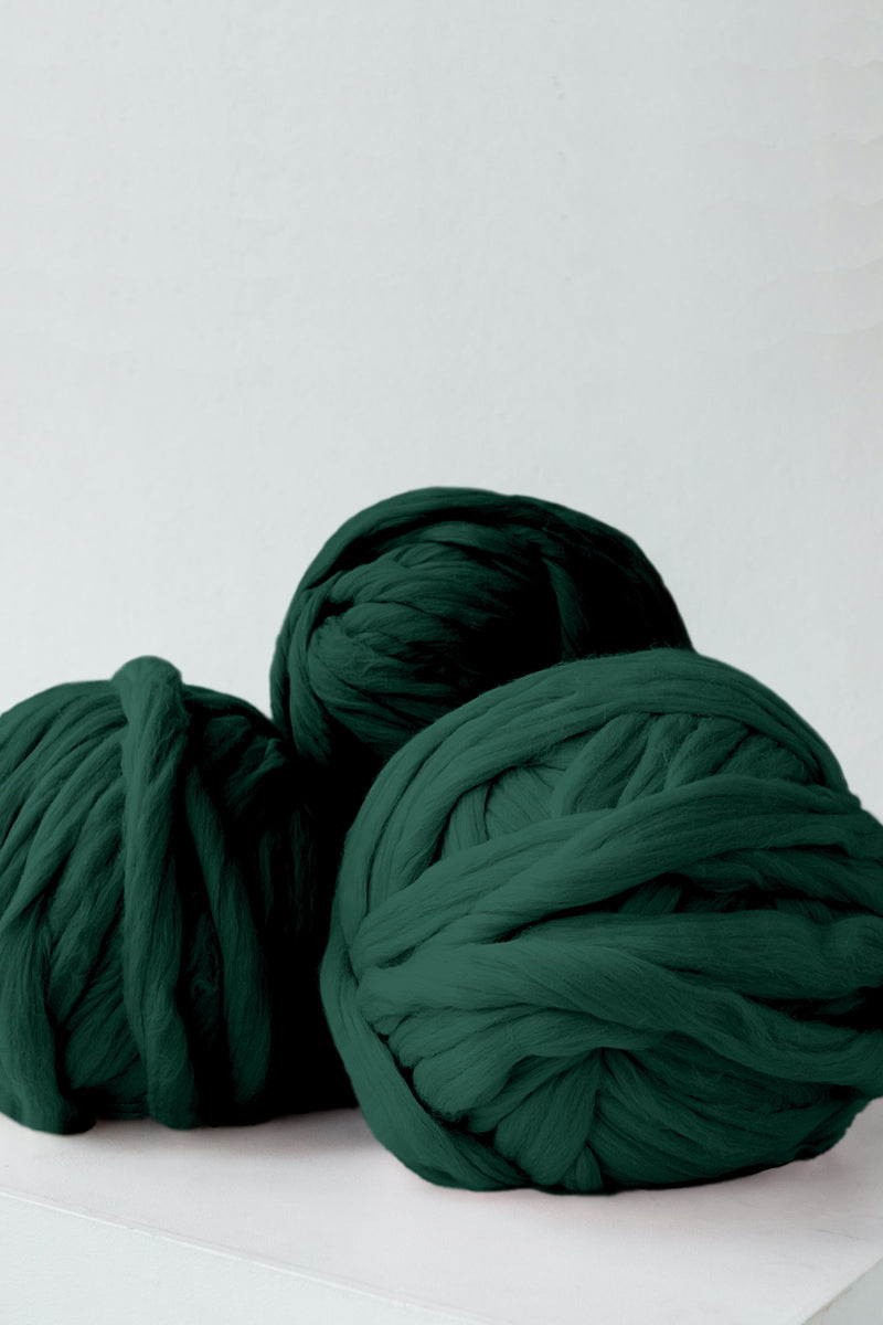 Emerald green discount wool yarn