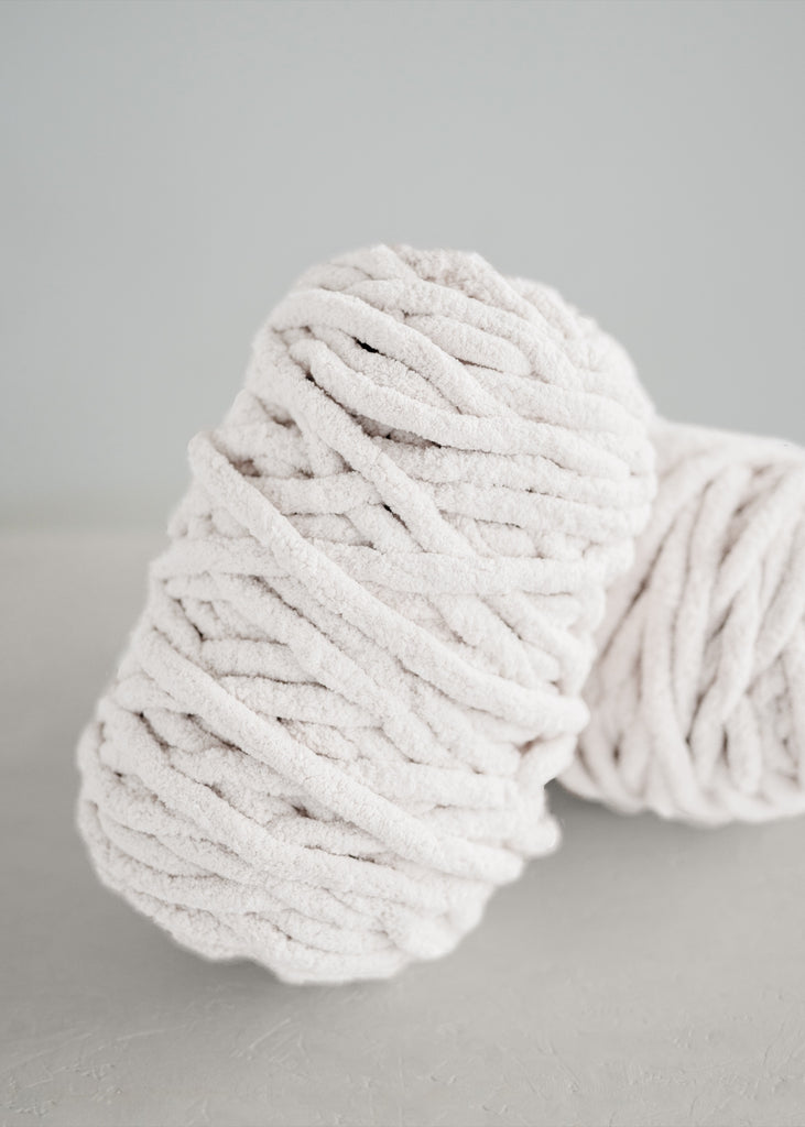 Diy Chunky Yarn Chenille Yarn Ball Cream White 1128