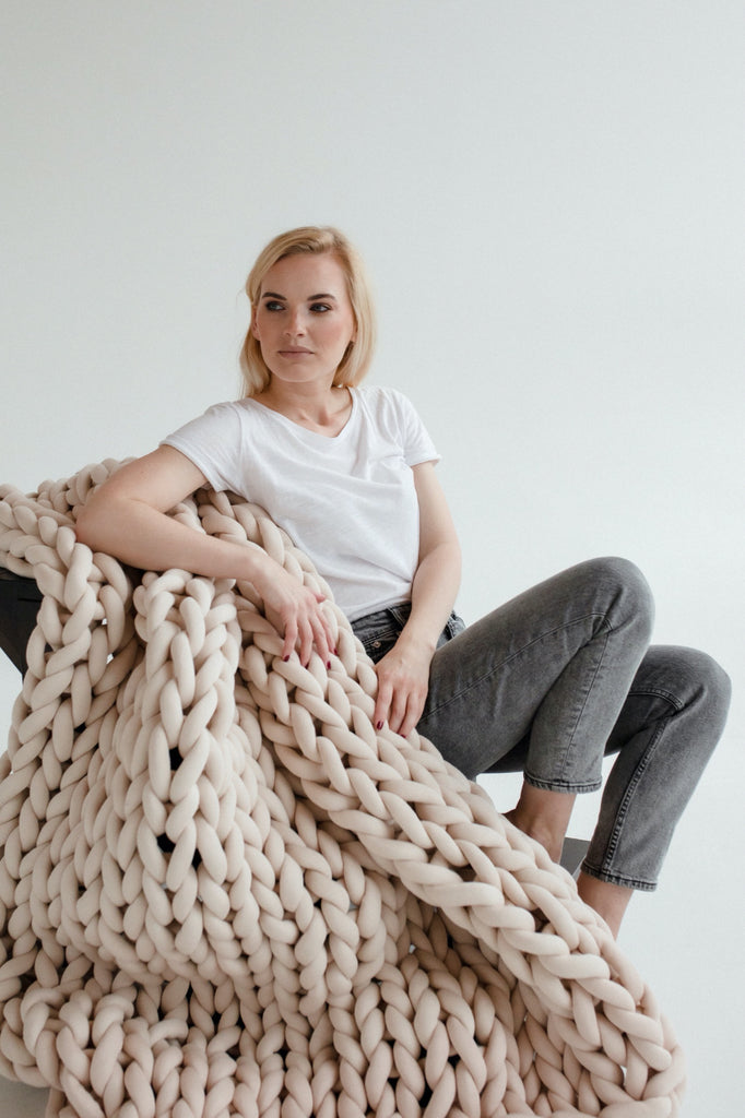 Chunky Knit Blanket