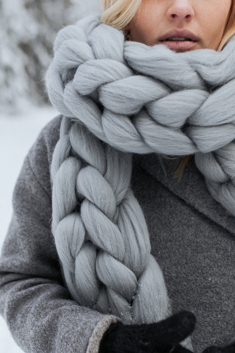 【TATIANA】Cozy Hug Wool 100 Shawl Muffler/マフラー/wool100% TATIANA】Cozy Hug Wool 100 Shawl Muffler/マフラー/wool100%