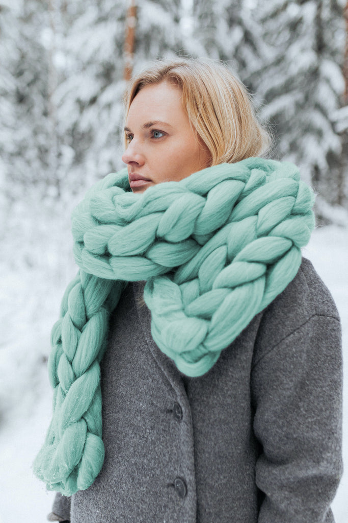 Knitted Scarf Wool Art - Main Image