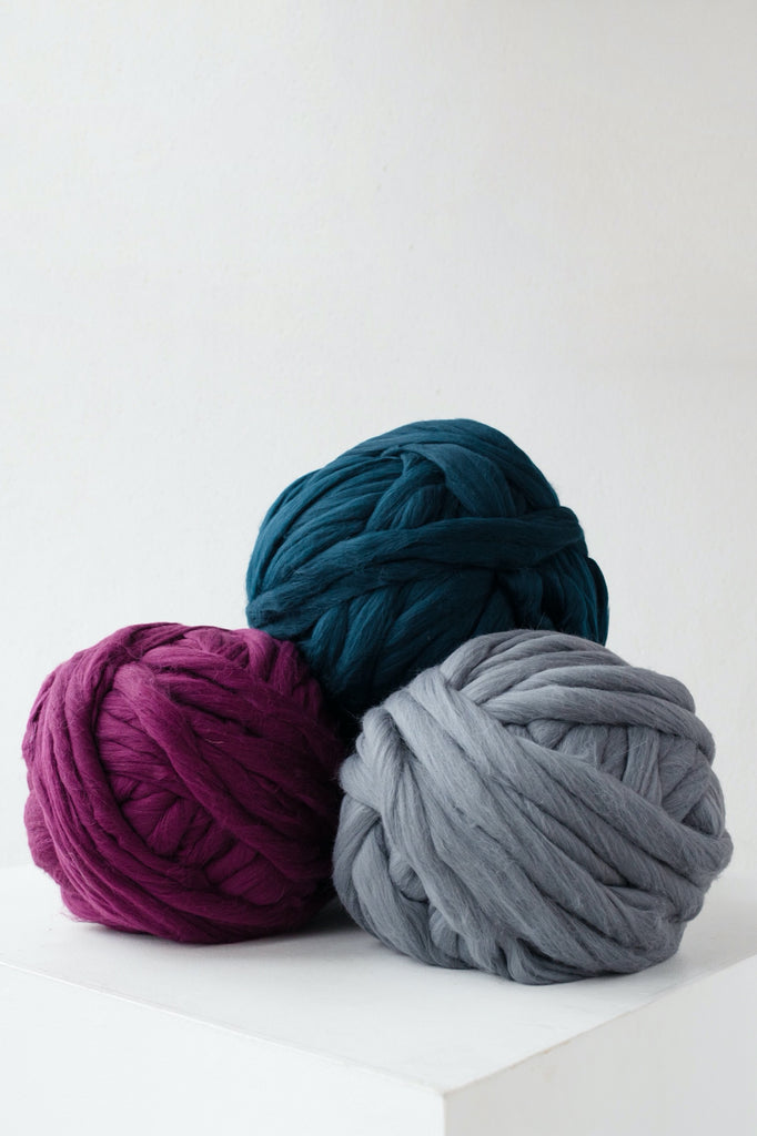 Premium Super Bulky (Chunky) Weight Solid Color Merino Yarn