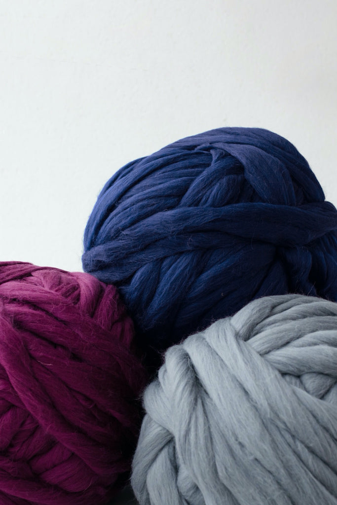 Navy blue sale wool yarn