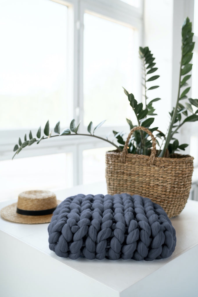 Throw Pillow 100 Merino Wool Pillow Wool Art