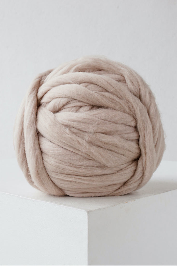 Diy Chunky Woolgiant Yarn Arm Knit Yarn Wool Yarn Beige 388 Vertical