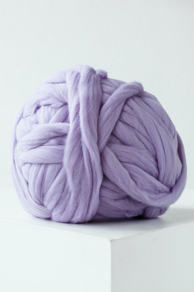 Lavender Color Chunky Knit Yarn