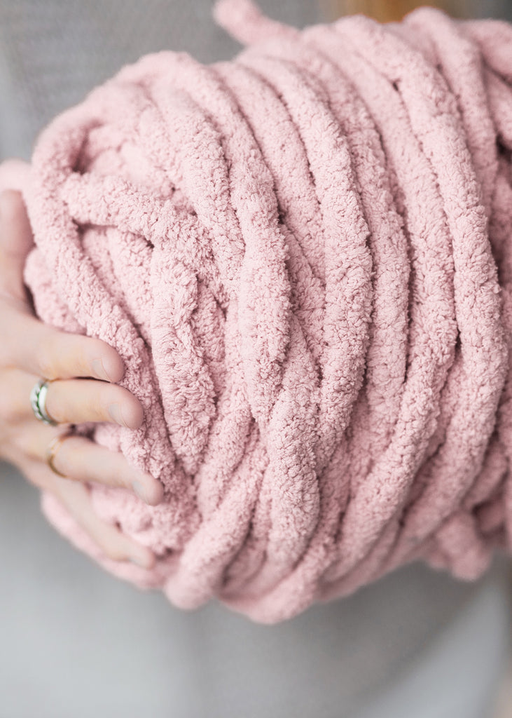 Super Bulky Chunky Chenille Yarn for Blanket Knitting