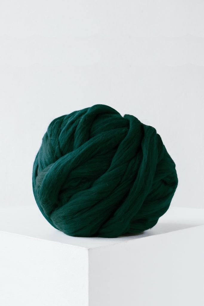 Diy Chunky Yarn Chunky Knit Wool Yarn Forest Green 3931