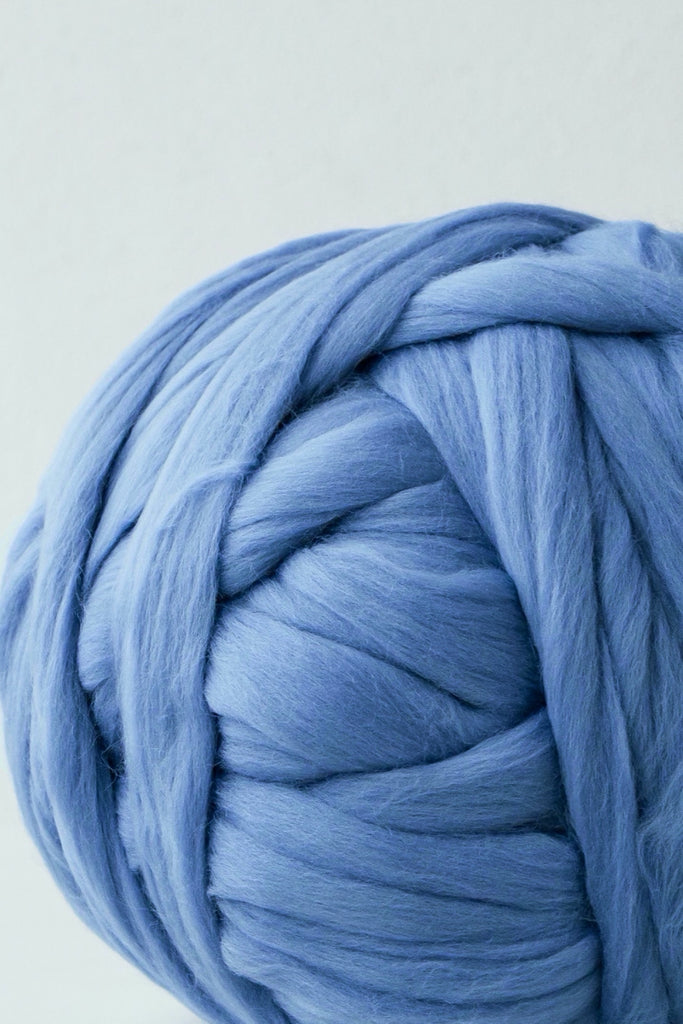 Diy Chunky Yarn Chunky Knit Wool Yarn Sky Blue 38 Vertical
