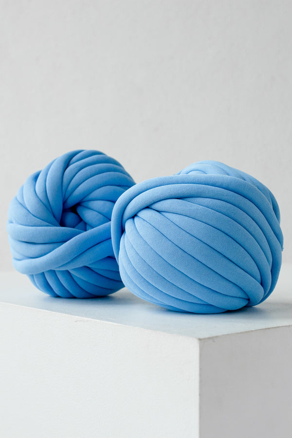 Diy Chunky Yarn Cotton Tube Yarn Chunky Arm Knit Yarn Tube Yarn Ball Sky Blue 183 Vertical