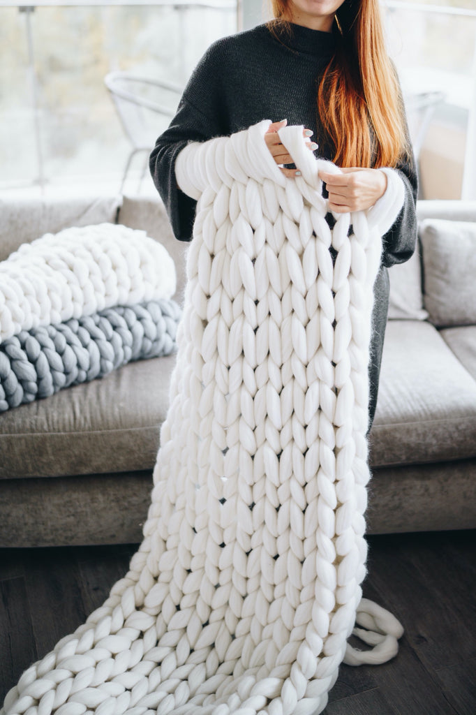 Super Bulky Chunky Yarn DIY Arm Hand-knit Blanket Thread Giant Yarn Hand  Knitting Woven Basket Blanket Carpets Thick 1KG